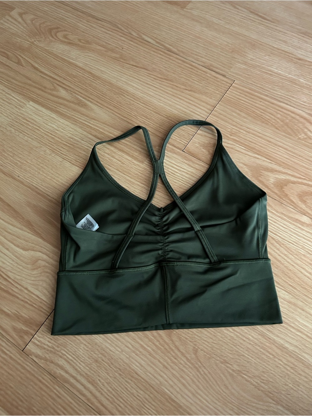 Gymshark Dark Green Elevate Longline Sports Bra Small - Picture 5 of 5